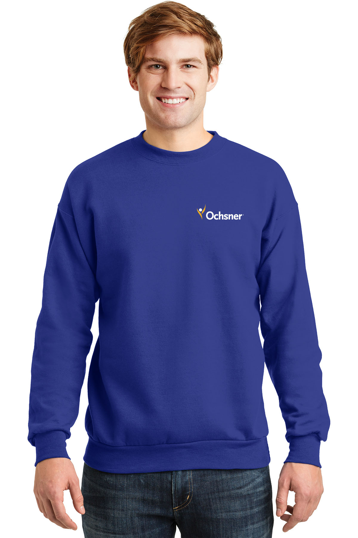 Embroidered Sweatshirts, Royal Blue, large image number 1